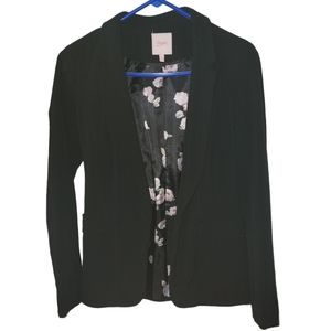 Women's Black floral blazer XS